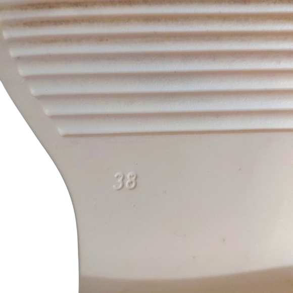 Steve Madden Chunky Cream Platform Leather Loafers Lug Sole Flats Size 7.5 - Picture 10 of 13